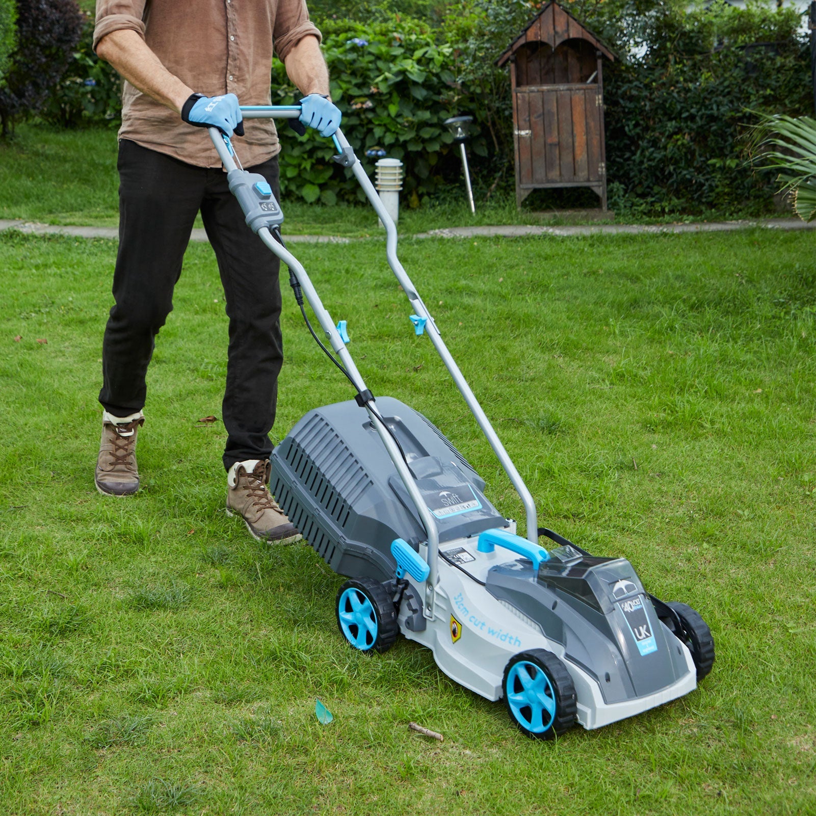 Walk Behind Best Electric Lawn Mower For Small Garden 40v Compact